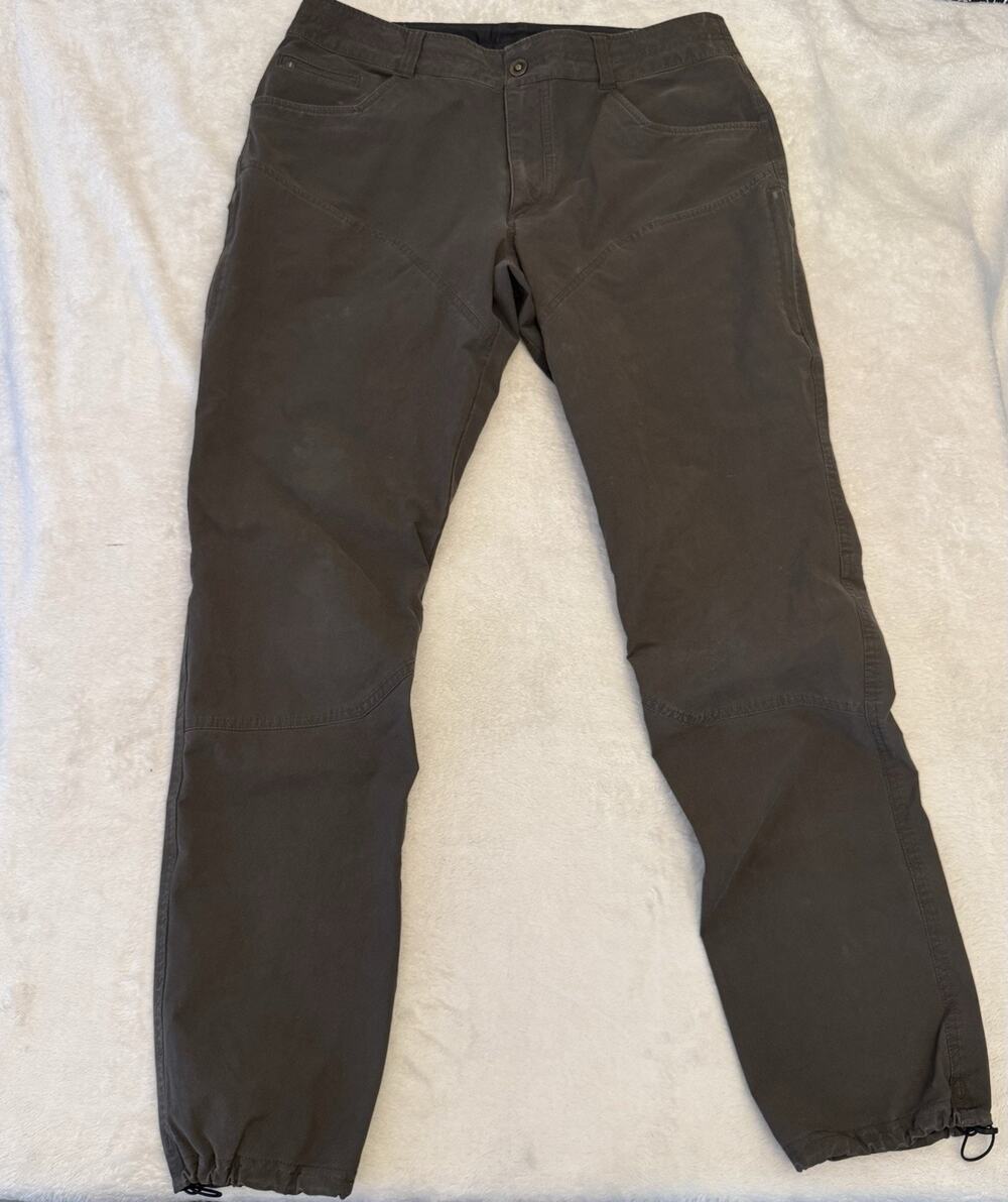 Kuhl Resistor Rock Mens Gray Stretch Water Resistant Tapered Pants 35